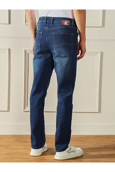 Dennis Lingo By Styli Mid Rise Straight Leg Low Fade Jeans