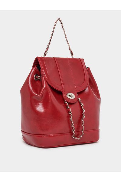 Styli Chain Accent Flap Backpack