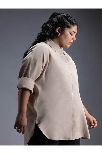 High Star By Styli Plus Size Classic Oversized Casual Shirt