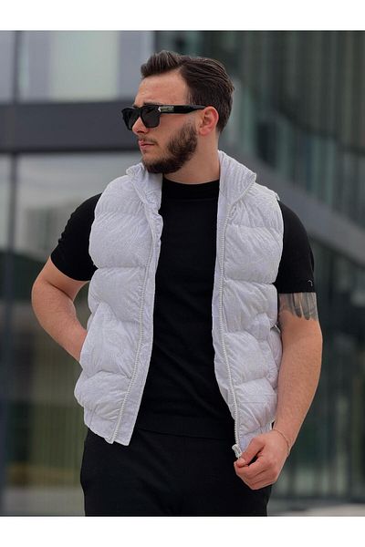KINGAF Men's Patterned Inflatable Vest
