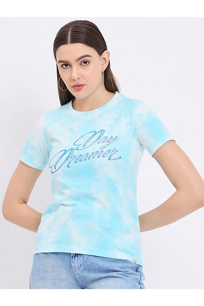 Duke By Styli Regular Fit Tie-Dye Print T-Shirt
