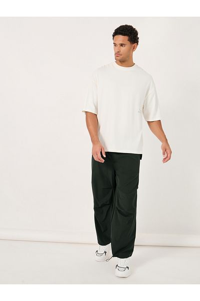 Styli Parachute Oversized Joggers with Knee Pintuck Detail