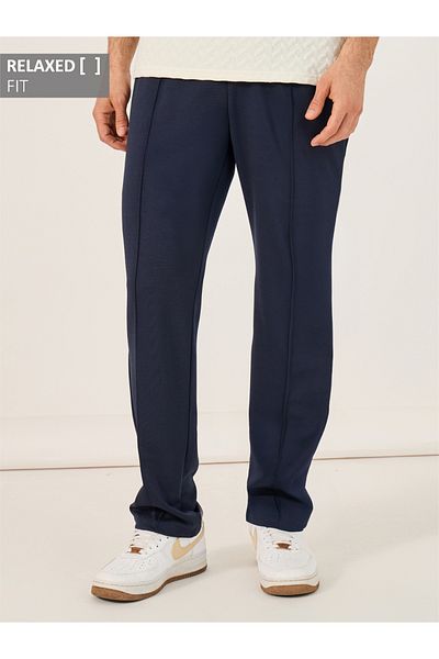 Styli Front Pintuck Mid Rise Relaxed Fit Pants