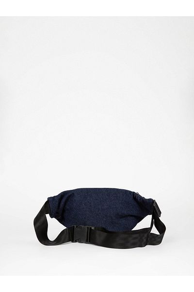REBEL By Styli Patch Detail Denim Look Waist Bag