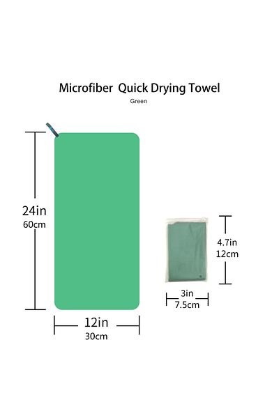 Choice 30x60cm Green Mutao Microfiber Marine Animal Beach Towel Absorbent Quick Dry Soft Yoga Swimming Reso