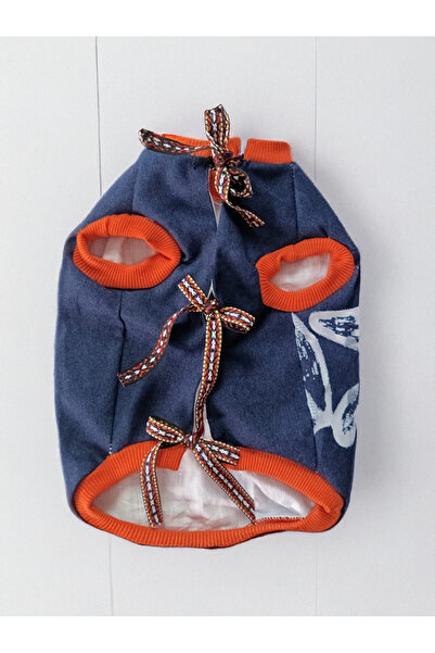 Aboutpet Astarlı Transparan Kot Kumaş Kedi Köpek Pet Yelek