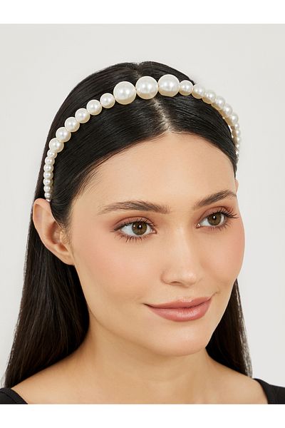 Styli Set of 2 - Faux Pearl Embellished Headband