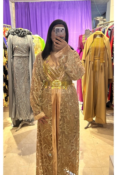 ABAYLAR Çiçekli Kaftan