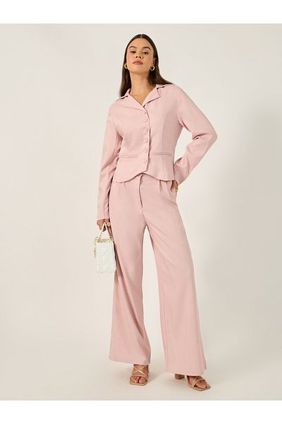 Styli Regular Fit Button Up Short Length Blazer