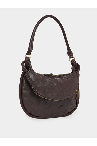 Styli Textured Shoulder Bag with Attached Pouch