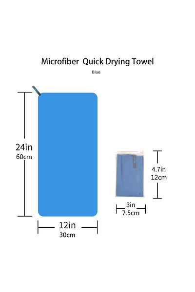 Choice 30x60cm Blue Mutao Microfiber Marine Animal Beach Towel Absorbent Quick Dry Soft Yoga Swimming Resor