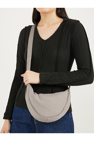 Styli Plain Shoulder Bag with Adjustable Strap