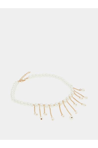 Styli Faux Pearl Drop Necklace with Lobster Clasp Closure
