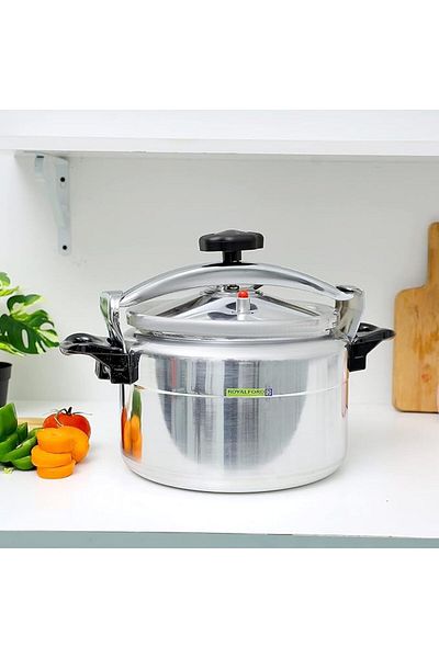 ROYALFORD Royalford 5 L Aluminum Pressure Cooker- RF11173