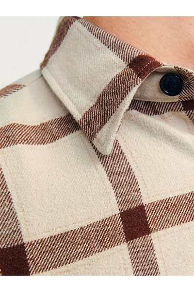 Jack & Jones Checked Relaxed Fit Shirt with Patch Pocket
