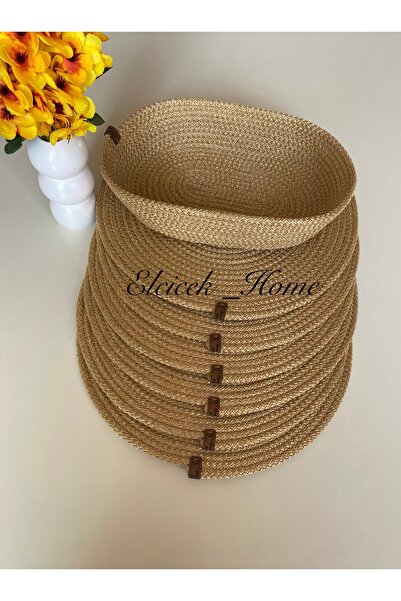 ELÇİÇEK HOME Plate Set, American Service (6 Pieces)Plate Bread Basket