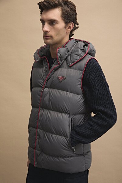 AJ 81 Erkek Basic Şişme Yelek Gri