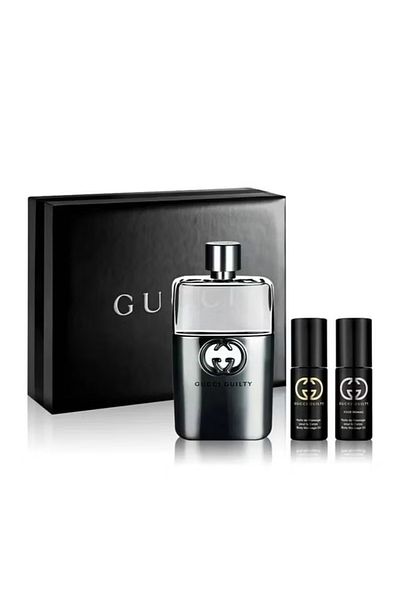 Gucci Guilty Pour Homme Men Gift Set EDT And 2 Body Massage Oil 90+80ml