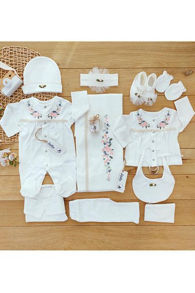 Sitilin مجموعة إصدار المستشفى من Baby Girl Natural Ecru Stl11007