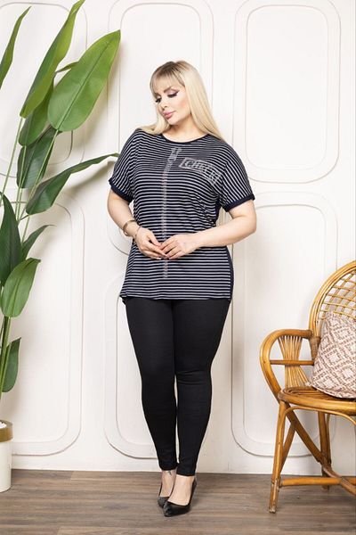 VERA COLLECTİON Battal Size Full Lichra Stone Embroidered Women's Bluz