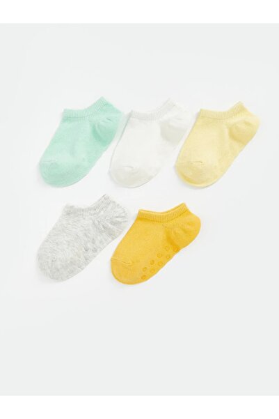 LC Waikiki Lcw Baby Blue Basic Baby Boy Booties Socks 5 Pcs