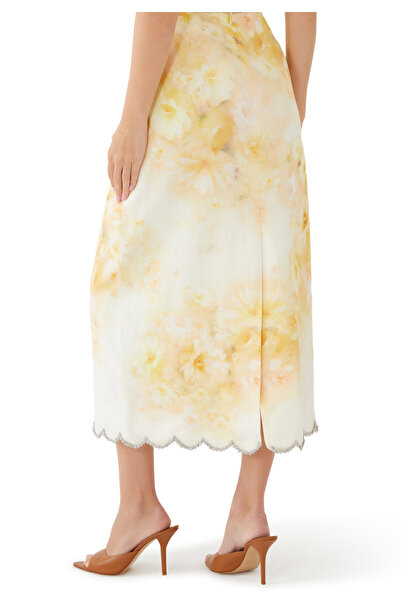 Zimmermann Kruvaze Kenar Detaylı Midi Etek