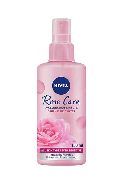 NIVEA Organic Rose Water Hydrating Face Mist Clear 150ml