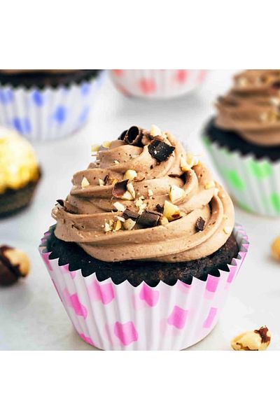 Trend Home Life Large Size 300 Pieces Muffin Cupcake Paper and Mold