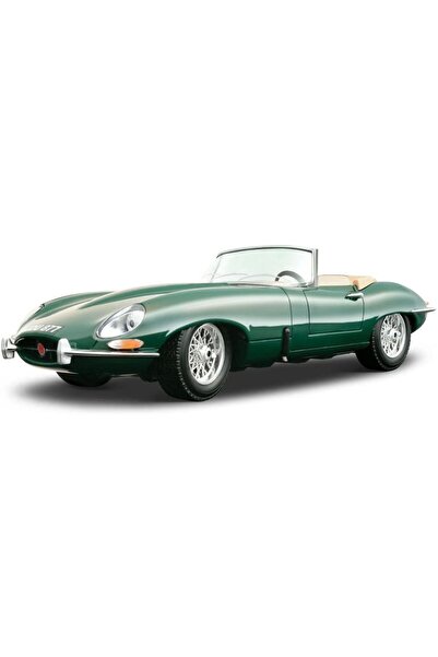 TOYFEST Bburago 1:18 Jaguar E Type Cabriolet 1961 Green Model Car