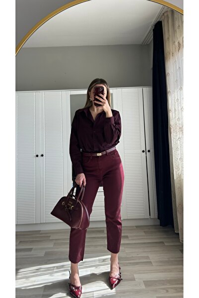 ensbutik High Waist Boyfit Jean Pants