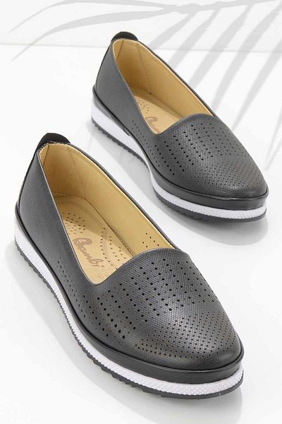 Bambi Schwarze Denim-Damen-Freizeitschuhe K 01621301337
