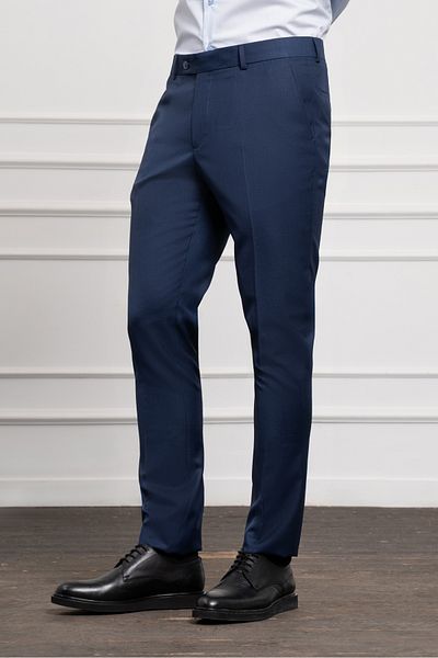 Morven Men's Parliament Basic Slim Fit Classic Trousers