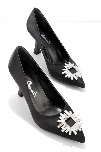 Bambi Pantofi cu toc clasici de damă negri K 01596134738