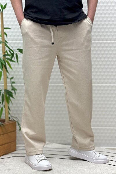 WAFRA Men's Relaxed Fit Pique Baggy Pants