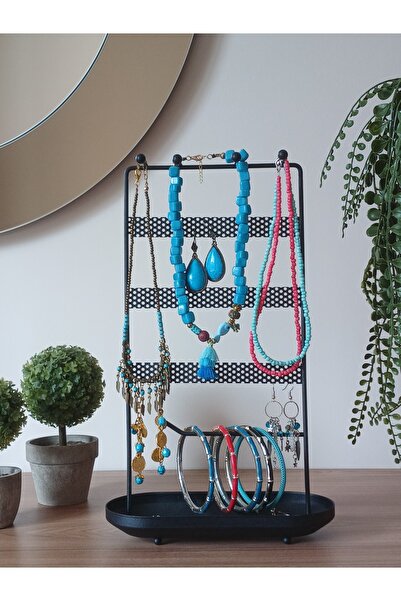 Firuze Hediyelik حامل مجوهرات من الحديد المطاوع، حامل حلقي، حامل أقراط، حامل ...