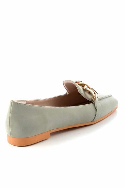 Bambi Vodovozelená nubuková dámska mokasínová obuv01641165901