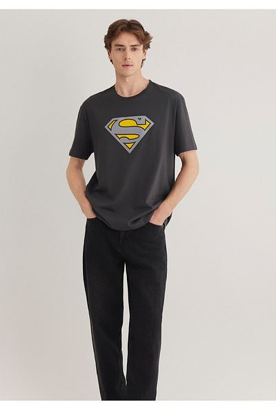 Mavi Superman Printed Comfortable Mold T-Shirt