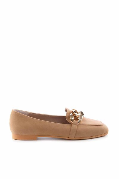 Bambi Camel Γυναικεία Loafer Παπούτσια Κ 01641165901