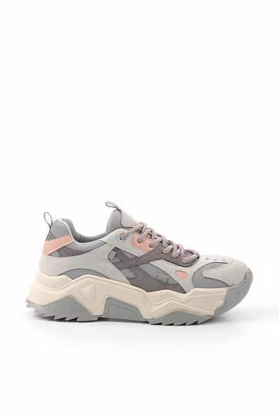 Bambi Gray Motif Women's Sneaker K 01406272922