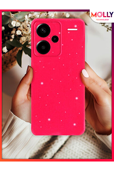 Molly حافظة سيليكون لامعة بلون وردي نيون بيري لامعة لهاتف Xiaomi Redmi Note 1...