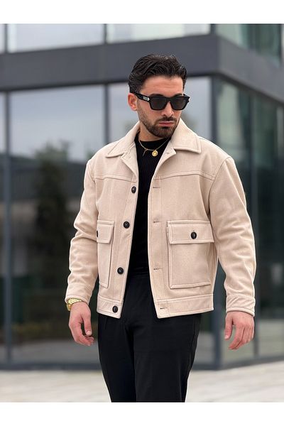 MİS MODA Men's spring cashmere jacket