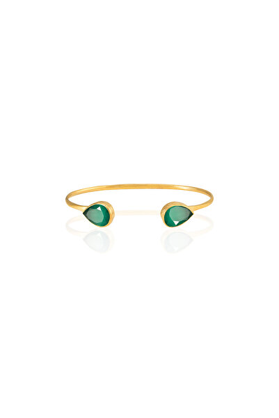 Design by Kadir Kadir Jewellery 22 Ayar Altın Kaplama El İşçiliği Zirkon Taşl...