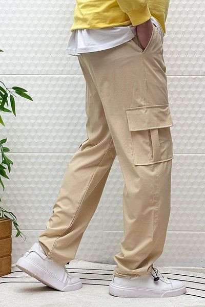 WAFRA Ανδρικό παντελόνι Jogger με χαλαρή εφαρμογή Full Lycra με τσέπες Cargo