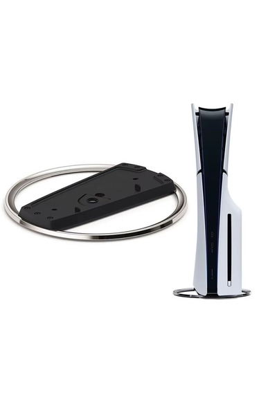 Dobe PS5 / PS5 Slim Konsol Diskli ve Dijital Model için Vidalı Metal Dikey Stand