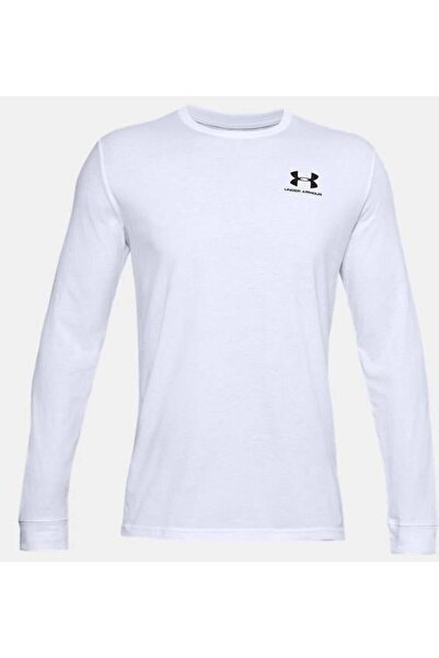 Under Armour Sportstyle Left Chest Ls Men's White Long Sleeve T-Shirt