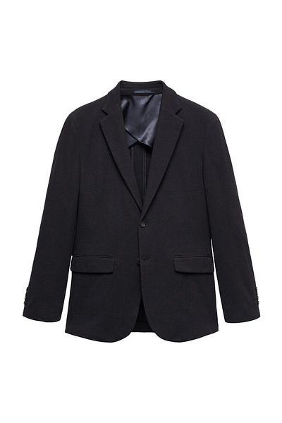 MANGO Man Structured slim fit cotton blazer