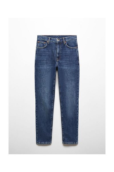 MANGO Woman Claudia slim-fit cropped jeans