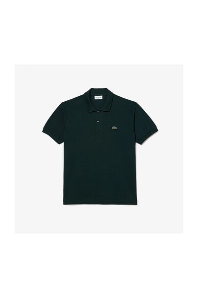 Lacoste Tricou verde cu gât polo pentru bărbați - L1212-00-YZP