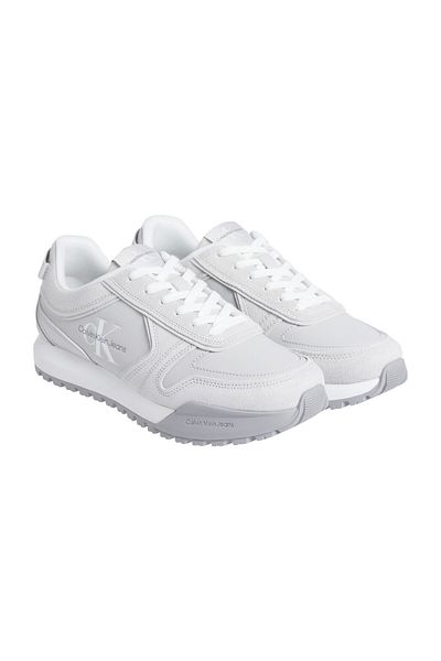 Calvin Klein حذاء رياضي بشعار جلدي - حذاء رجالي YM0YM00624P0Q