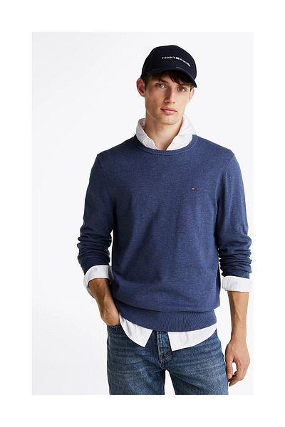 Tommy Hilfiger SSNL Essential Baumwoll-Sweatshirt mit Rundhalsausschnitt